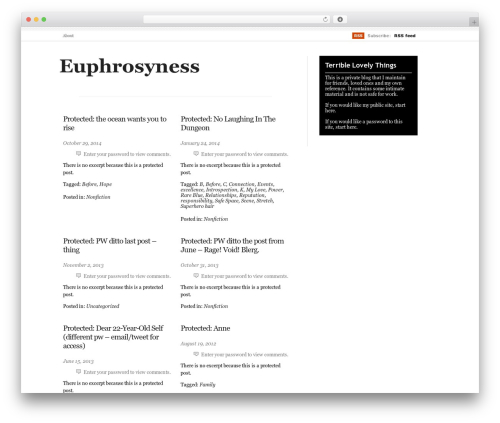 Inuit Types WordPress theme - euphrosyness.com
