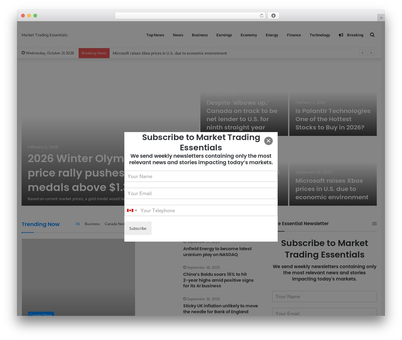 Jannah WordPress theme - markettradingessentials.com