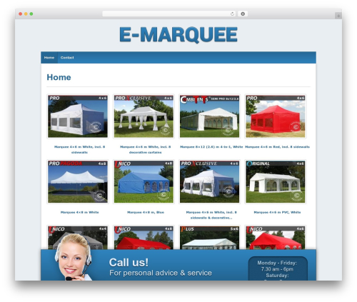 Responsive Pro WP theme - e-marquee.co.uk
