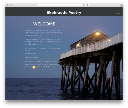 WordPress theme BakedWP - ekphrasticpoetry.com