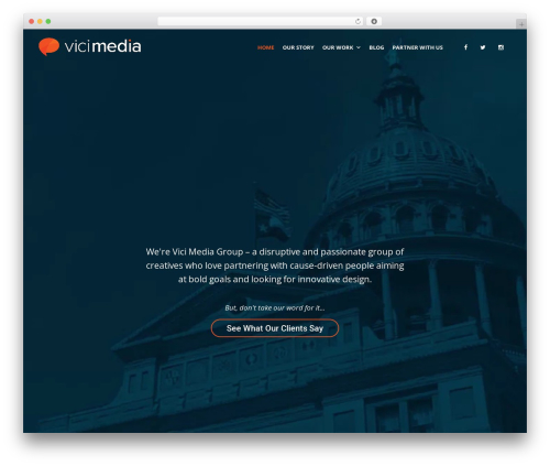 WordPress theme Create - vicimediagroup.com