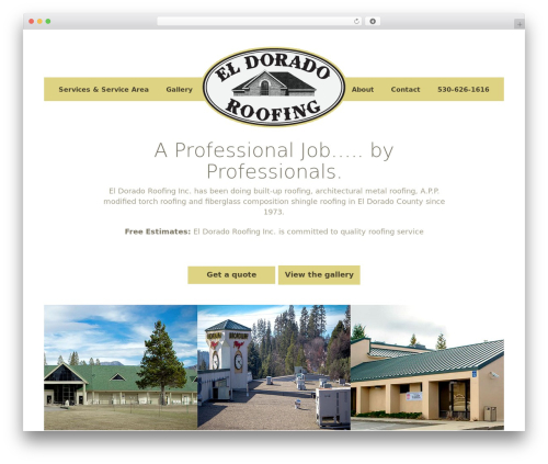 WordPress theme Eldorado Roofing - eldoradoroofinginc.com