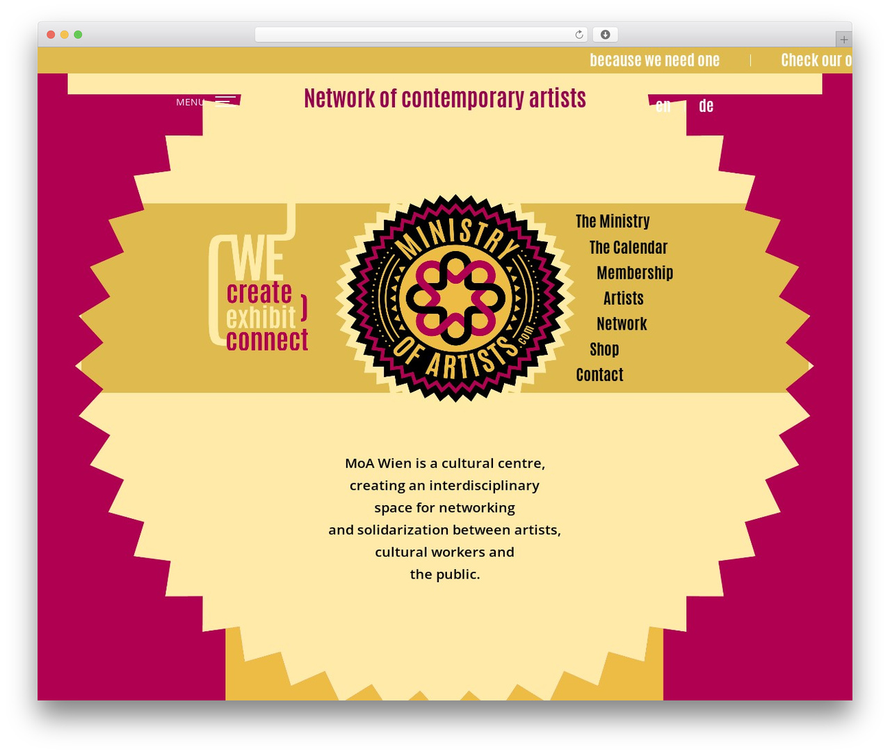 WordPress theme interfrigo theme - ministryofartists.com