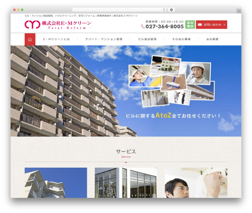WordPress website theme 株式会社No.1 - e-m-clean.com