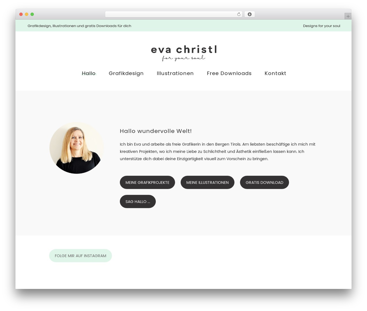 Anders WordPress theme - evachristl.com