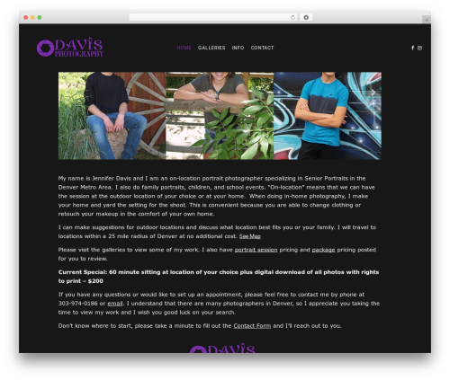 Pm instagram WordPress plugin - davisphoto.org
