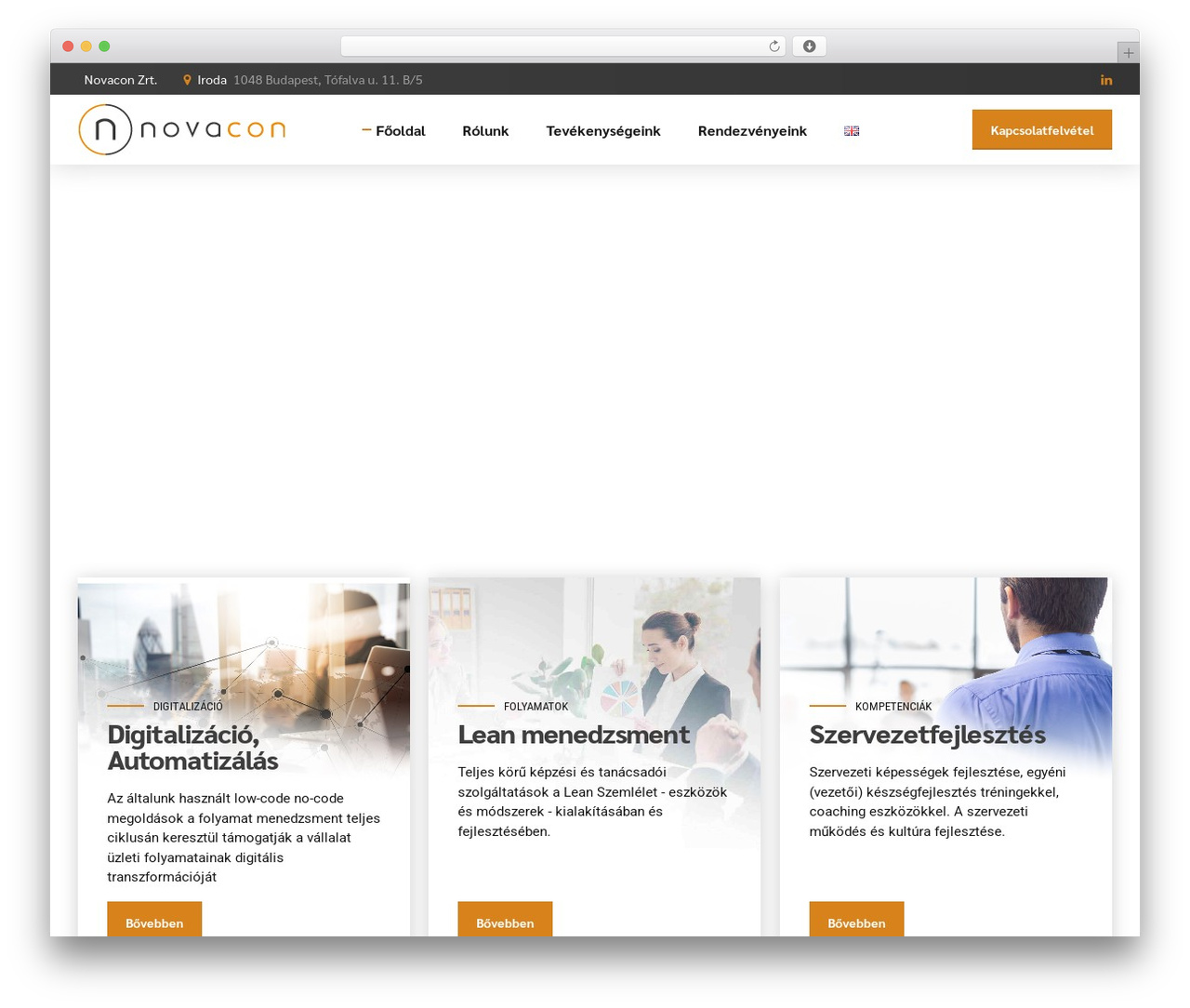 Avantage theme WordPress - novacon.hu