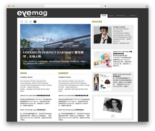 Berlin theme WordPress - eyemag.com.tw