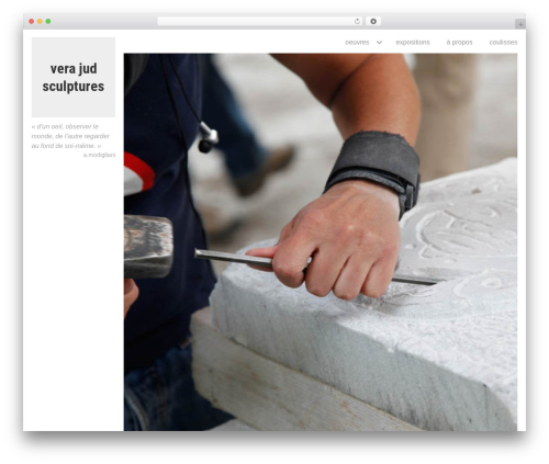 Blask WordPress theme design - verasculpte.ch