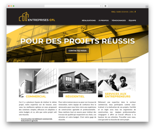 CFL theme theme WordPress - entreprisescfl.com