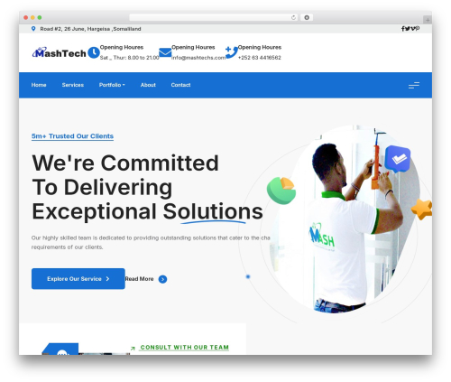Daltech WordPress theme - mashtechs.com