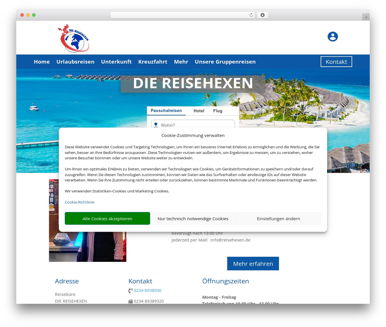 Divi best WordPress theme - die-reisehexen.de