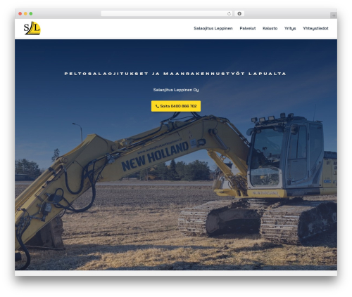 Divi WordPress theme - salaojituksetleppinen.fi