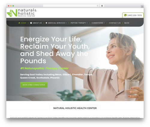 Doctor theme WordPress - naturalholisticmedicalcenter.com