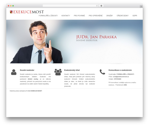 Eross WordPress theme - exekucemost.cz