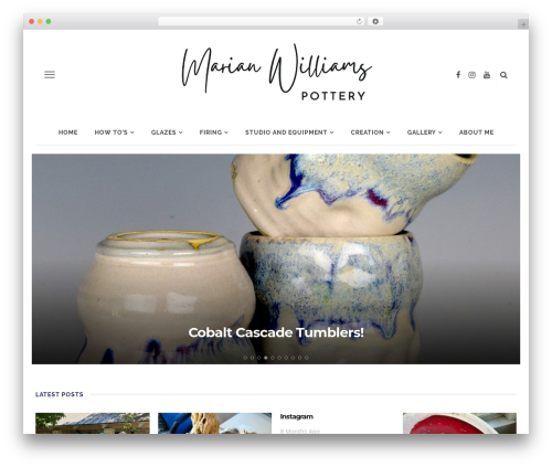 look WP theme - marianwilliamspottery.com