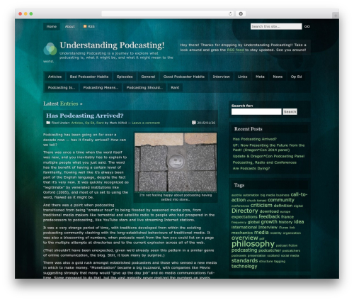Motion WordPress theme - encaffeinated.ca/understandingpodcasting