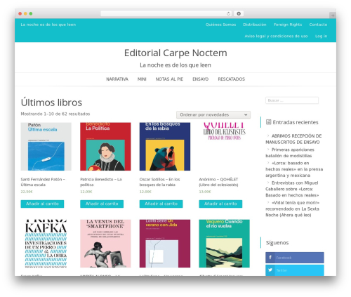 Store WP WordPress theme - editorialcarpenoctem.es