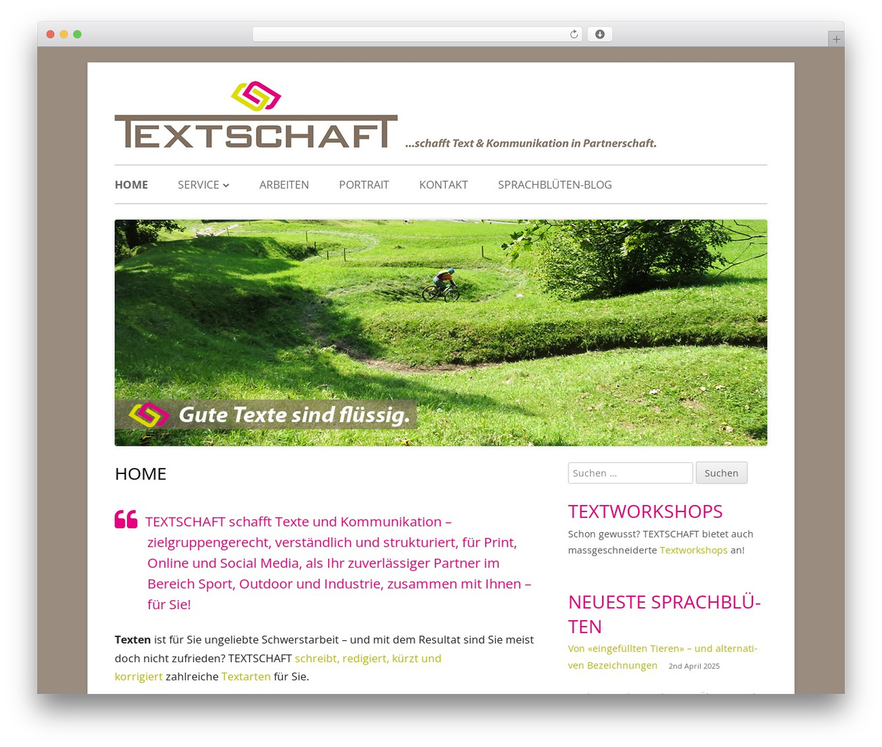 Tiny Framework WordPress theme - textschaft.ch Tiny Framework WordPress theme - textschaft.ch