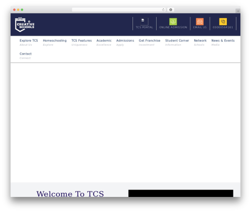 UpSide WordPress theme - thecreativeschools.pk