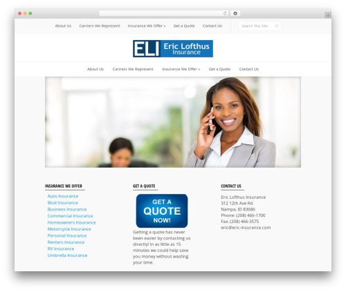 WordPress theme Lucid - ericlinsurance.com