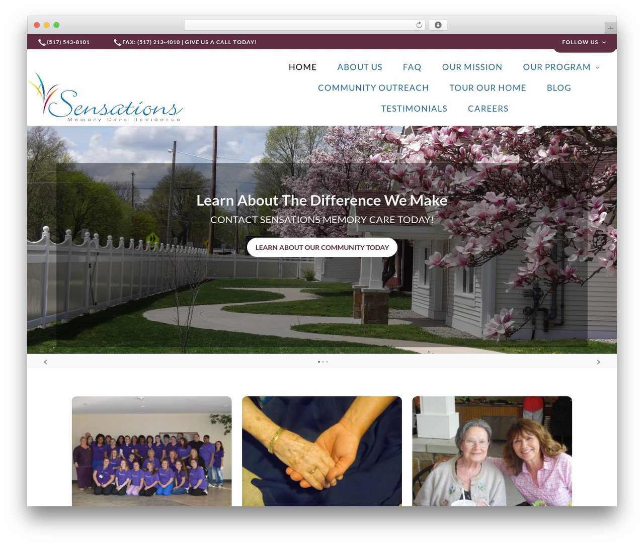 WordPress theme Bike Shop - sensationsmemorycare.com