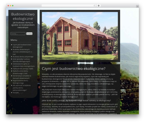 WordPress theme DarkElements - eko-budownictwo.pl