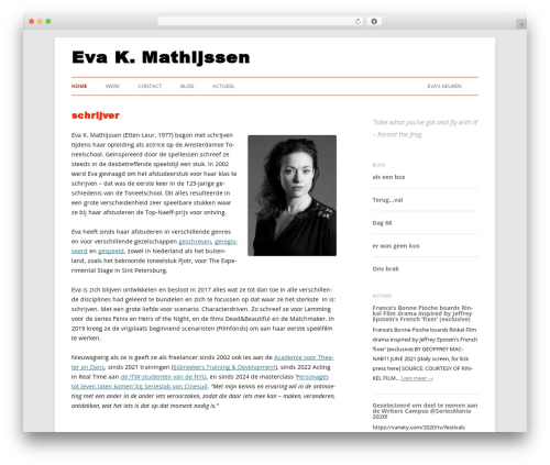 WordPress theme EvaK - eva-k.nl