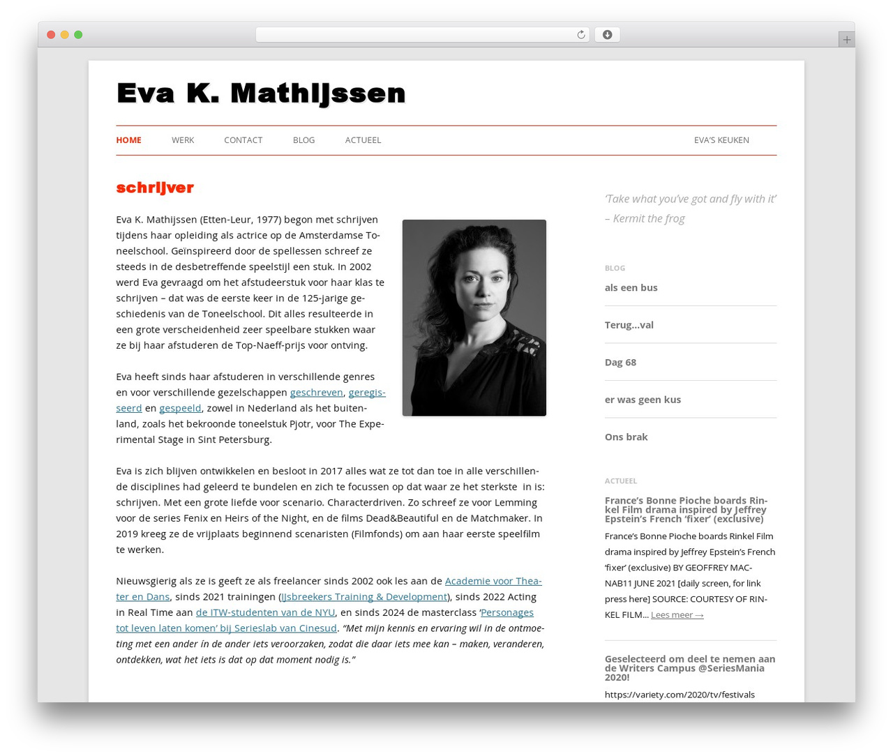 WordPress theme EvaK - eva-k.nl