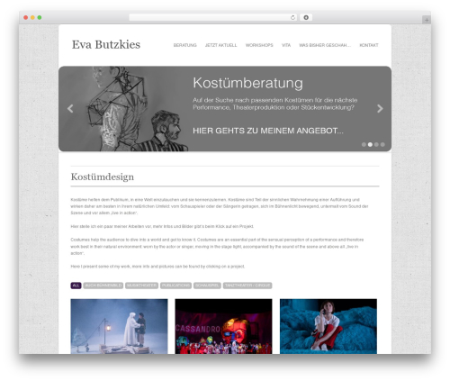 WordPress theme Filtered - evabutzkies.com