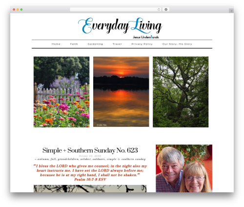 WordPress theme Lauren - everydaylivingjesusunderstands.com