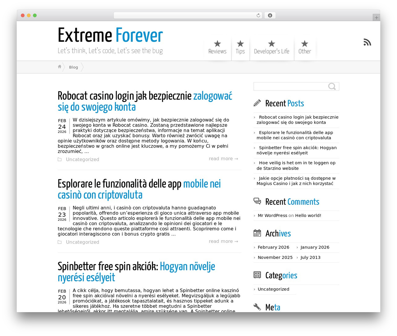 WordPress theme Montezuma - extremeforever.com WordPress theme Montezuma - extremeforever.com