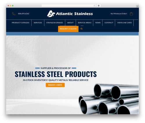 WordPress theme P1-Sub - atlanticstainless.com
