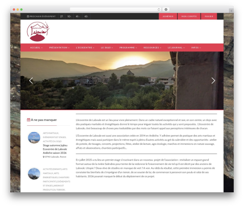 WordPress website theme GAEA - ecocentredelaboule.com