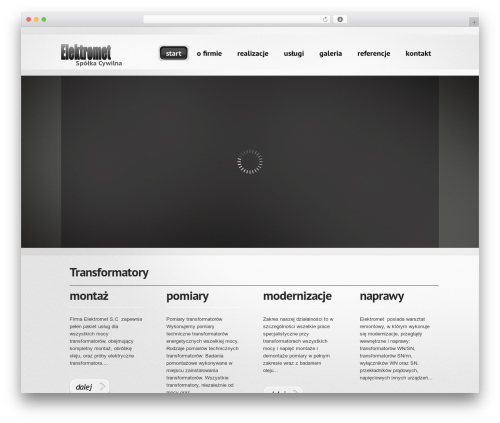 WordPress website theme WordPress Theme 1265 - elektromet-czerwonak.pl