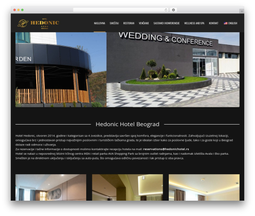 Applay theme WordPress - hedonichotel.rs