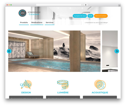 ATOME WordPress theme - atmosphere-creations.com