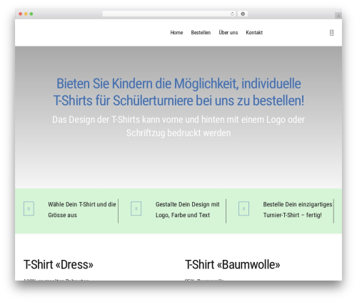 Product designer for woocommerce WordPress plugin - mein-schuelerturnier.ch