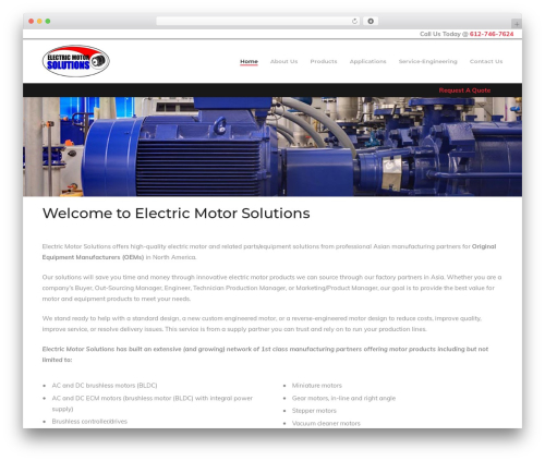 Basix theme WordPress - electricmotorsolutions.com