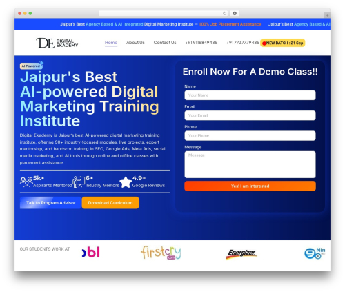 Digtek theme WordPress - ekademydigital.com