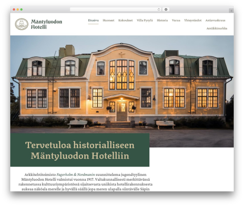 GeneratePress WordPress theme - mantyluodonhotelli.fi