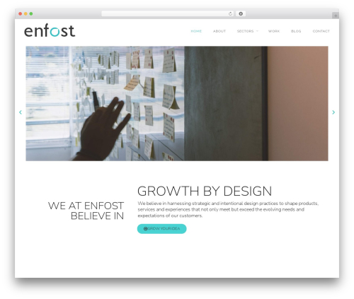 GridStack premium WordPress theme - enfost.com