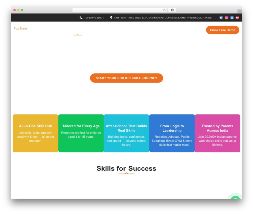 Masterstudy elementor widgets WordPress plugin - foxbrain.co.in