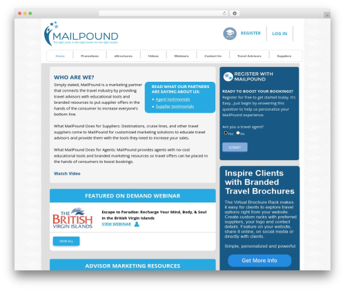 MDBootstrap4 WordPress theme - mailpoundnews.com
