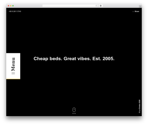 Regaltheme WordPress theme design - lachimbahostel.com
