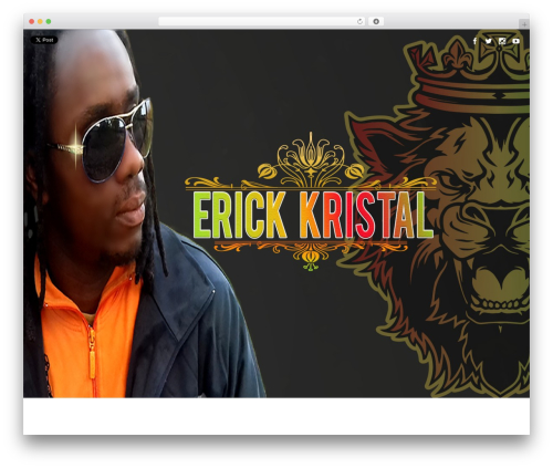 Speaker WordPress theme - erickkristal.com