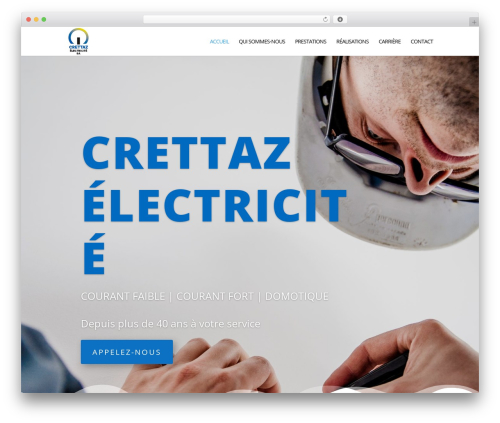 Theme WordPress Divi - crettazelectricite.ch