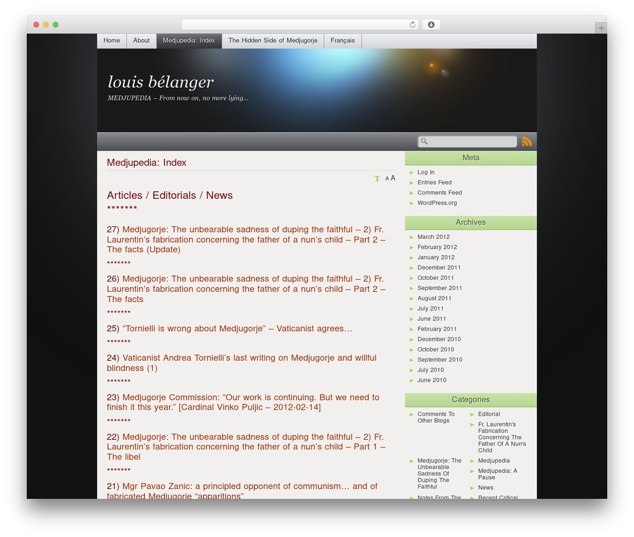Theme WordPress iCandy - en.louisbelanger.com