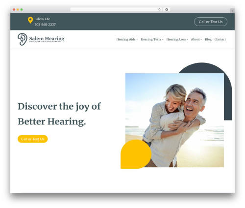 Theme WordPress UnderStrap BUILDER - askhearing.com