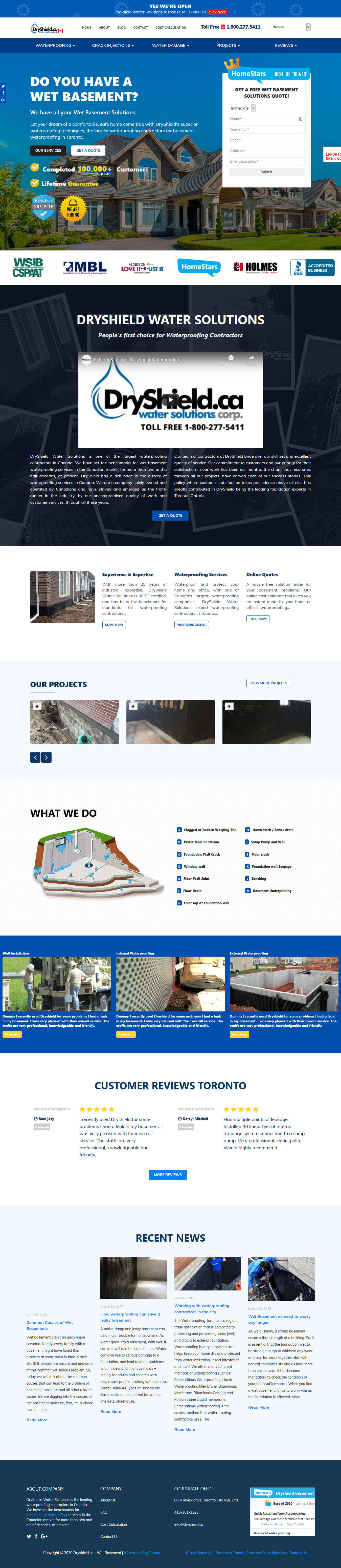 WordPress theme Dryshield by Capecom